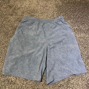 Lululemon 9” liner-less blue mens shorts